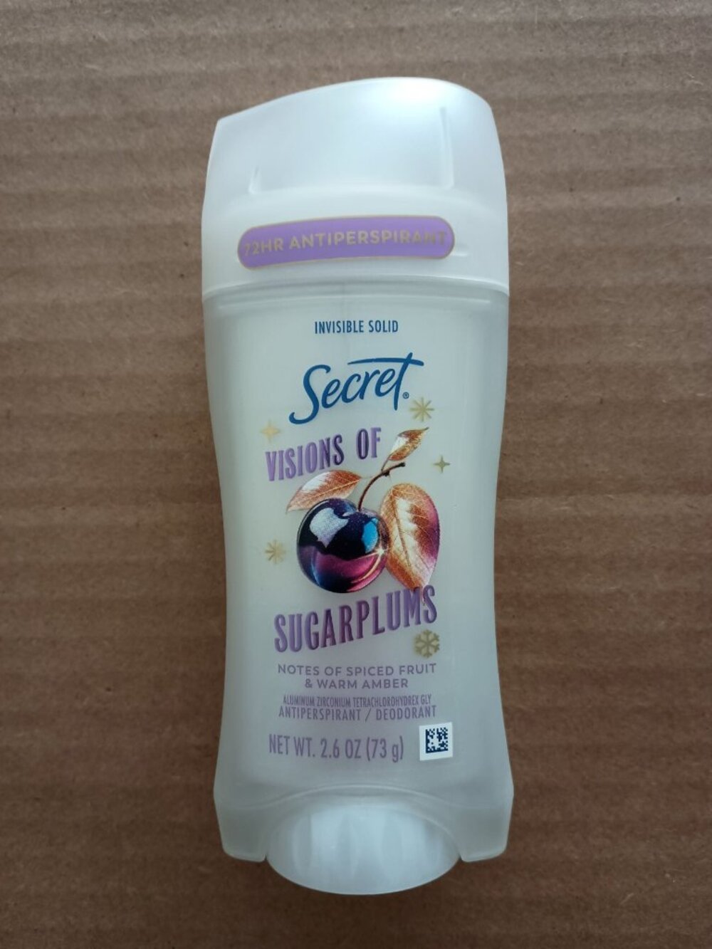 Secret invisible solid Visions of Sugarplums antiperspirant deodorant 2.6oz